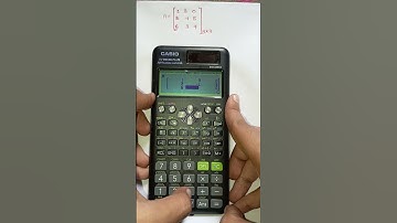 Determinant of matrices using Casio #matrices #engineering #maths