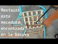 ldeas para restaurar muebles de hierro y combinarlos con madera. como restaurar mesedora de hierro.