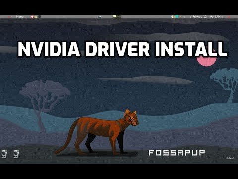 nVidia driver install in puppylinux, Fossapup64