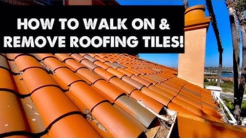 Hoe loop je over een tegeldak? - Hoe verwijder je je tegeldak zonder de tegels te breken.