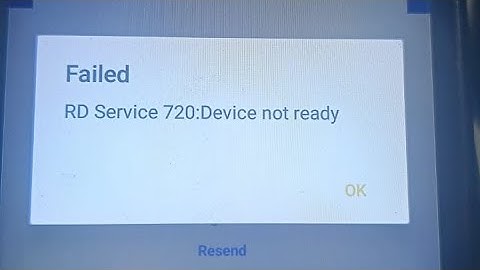 RD Service 720 Device not ready Error Solve simple method for Indian Bank BC#indianbank #bc #tech