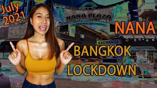 Nana walk with beautiful Thai vlogger | Bangkok Lockdown update July 2021