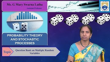 Question Bank on Multiple Random Variables by Ms. G Mary Swarna Latha