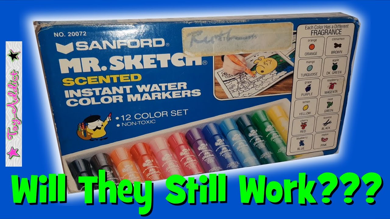 Trying Out Some Vintage 90s Mr. Sketch Markers ~ w/Reseller Notes 