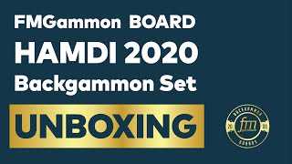 FMGammon " 2020 'HAMDI " Backgammon Set  * UNBOXING