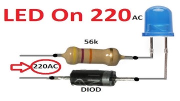 How to connect LED light to 220v AC