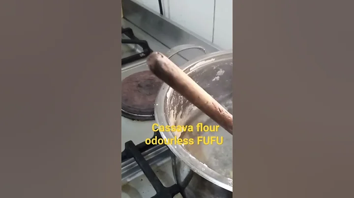 cassava flour odourless FUFU #food #cooking #youtubeshort