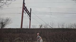 Two NJ Transit trains passing by on a beautiful overcast evening by Rich Short 58 views 2 months ago 57 seconds