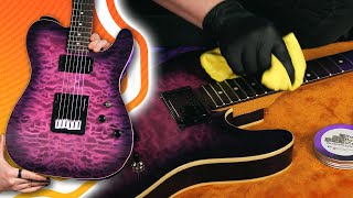 PURPLE Schecter Repair & Clean-up | Axe From The Grave