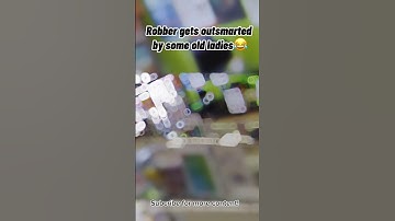 Robber gets outsmarted by a couple of old ladies😂 #shorts #robbery