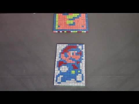 ル ー ビ ッ ク キ ュ ー ブ で マ リ オ Mario by Rubik's Cubes