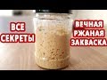 ВСЕ о ржаной закваске! Как вывести, кормить и хранить вечную закваску! Закваска из холодильника!