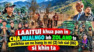 Laaitui khua miten thautawi te deih lo,CNA te mine hang in mi(2) leh sial (86) si khin ta