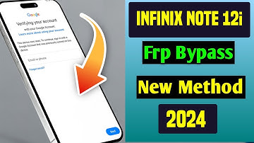 Infinix Note 12i FRP Bypass Android 12/13 | Infinix (X677) Note 12i X6819 Google Account Bypass 2024