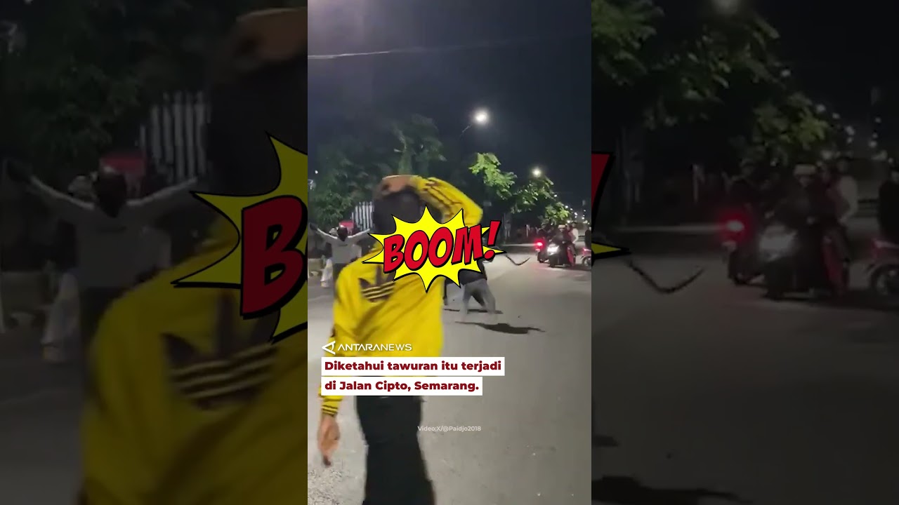 Tawuran antar kelompok terjadi di jalan Dr Cipto, Semarang
