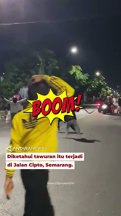 Tawuran antar kelompok terjadi di jalan Dr Cipto, Semarang