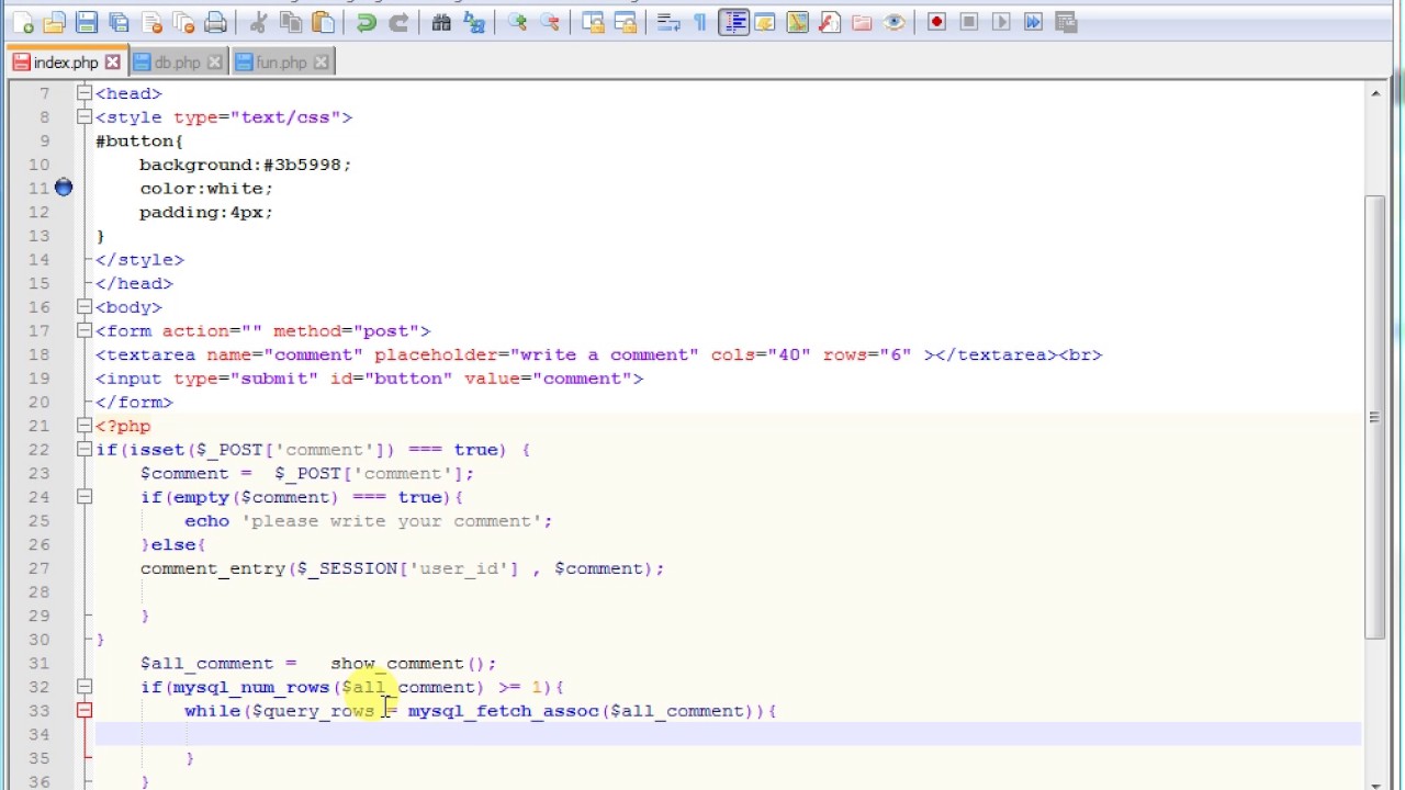 How to make a comment box for your website like Facebook - 07- 
