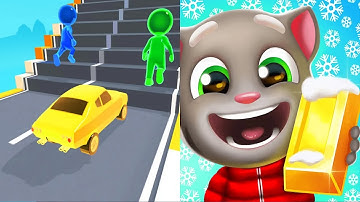 Shape shifting VS Talking Tom Gold Run - All Level Gameplay Android iOS P2