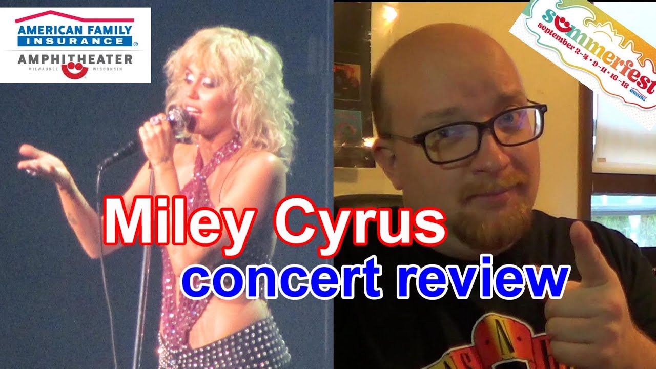 Review of Miley Cyrus concert and AmFam Amphitheater at Summerfest 2021