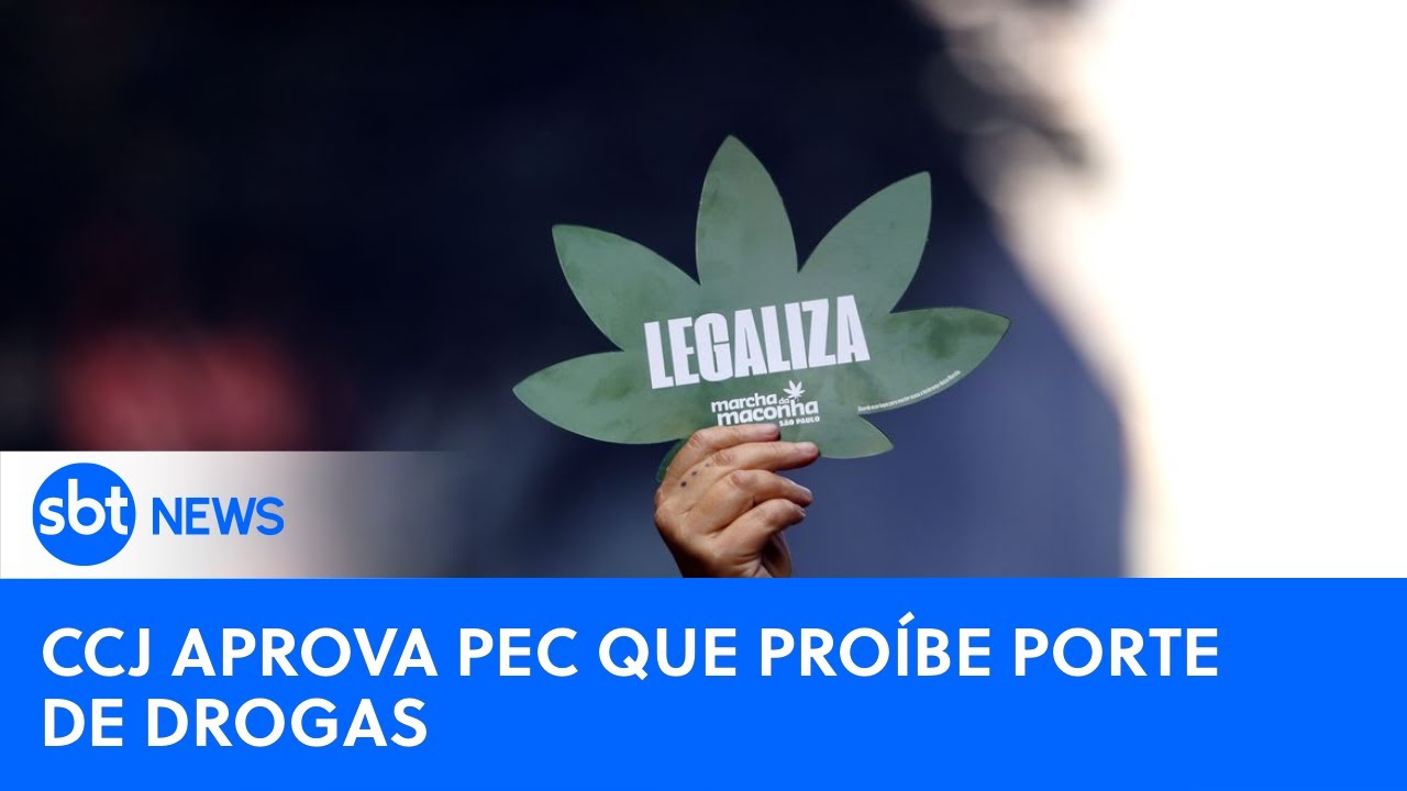 🔴SBT News na TV: CCJ do Senado aprova PEC que criminaliza porte de qualquer quantidade de drogas