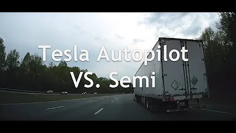 Tesla Autopilot Warning Tones Semi Truck Sudden Me...