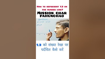 How to represent 1.3 on the number line? ex 1.1 q 2(iii) rs agarwal #shorts #learnmore #9thmaths