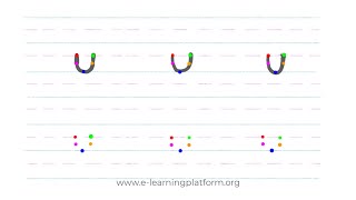 Activity Lesson - Writing the English Alphabet - Small letter u