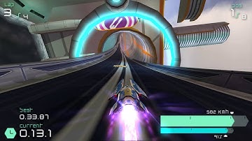 Wipeout Pulse - Grid 1 - Single Race - Flash Class - Moa Therma White [Sony PSP] [1080p]
