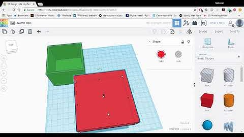 Tinkercad : creating a box part 2