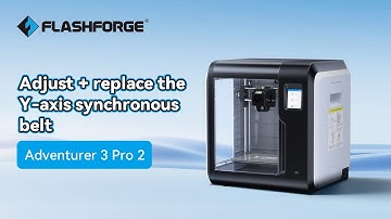 Adjust + replace the Y axis synchronous belt