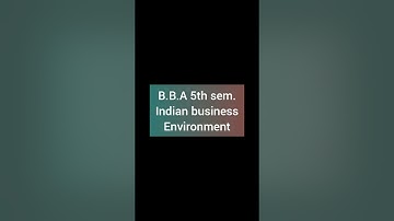 MDU BBA 5th semester question paper February 2022 || Indian bussines environment || regular