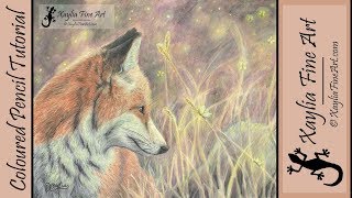 Coloured Pencil Tutorial: Light and Magic How to draw a fox in coloured pencils