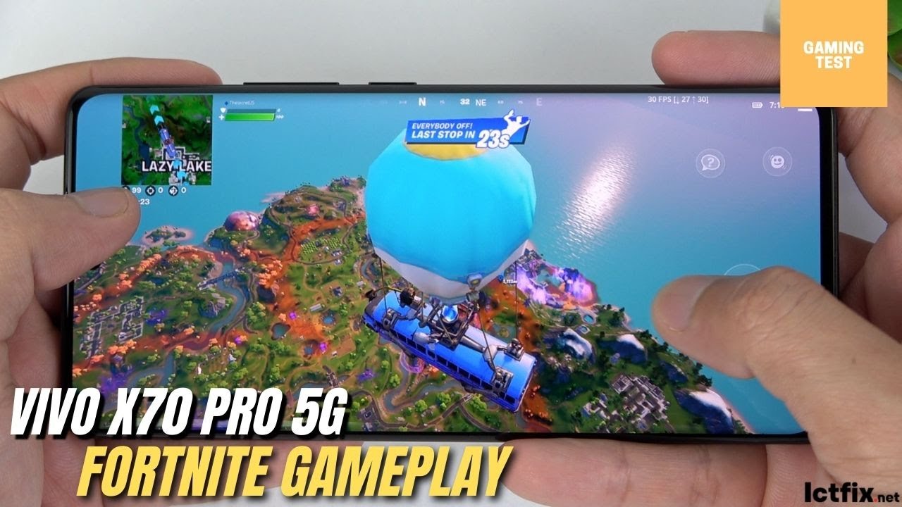 Vivo X80 Pro Fortnite Mobile Gaming test