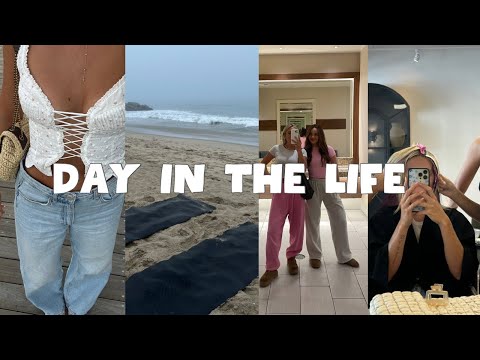 DAY IN THE LIFE | sunrise at the beach, new hair, barbie movie, packing for hawaii