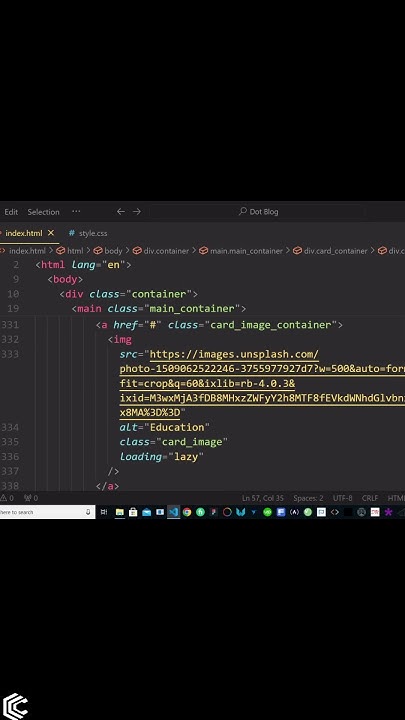 How to make a simple Blog Website Using pure HTML CSS || #coding #html ...