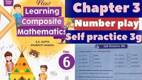#class6 | Number Play | Self practice 3g | #chapter3 | New learning composite mathematics| #S18