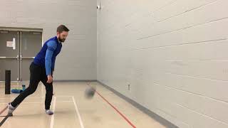 Standing Medicine Ball Side Toss Front View