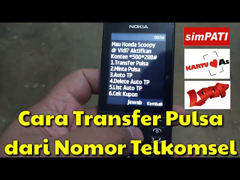 Cara mudah transfer pulsa Telkomsel,simpati,as 2019. 