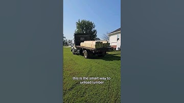 the fastest way to unload lumber! #construction