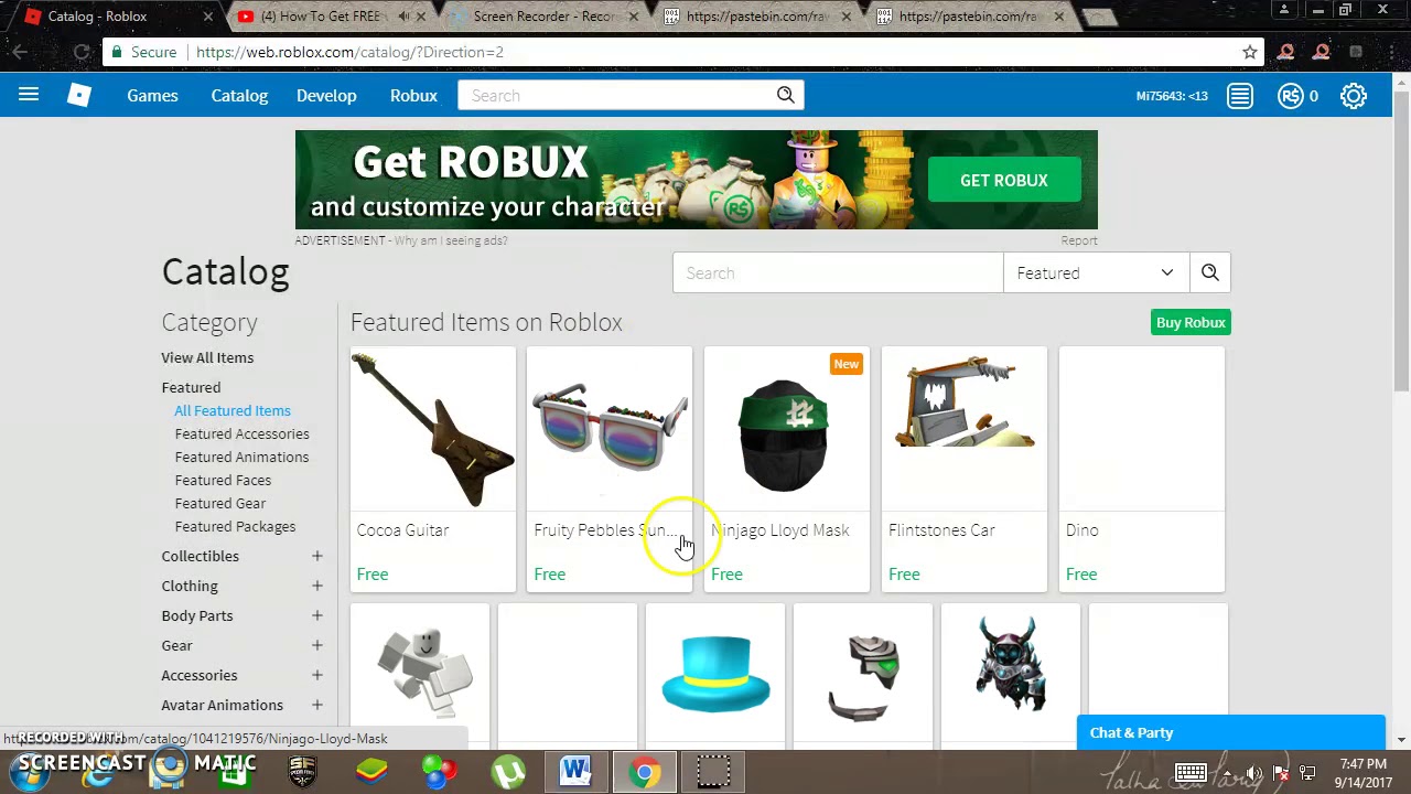 How To Get Robux With Paste Bin 2017 Youtube - tuto roblox robux