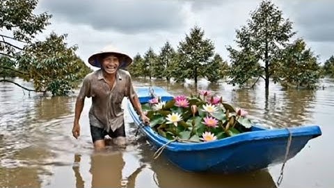 SẦU RIÊNG NGẬP NƯỚC – TRỒNG BÔNG SÚNG| Flooded Durian Garden – Growing Water Lilies to Protect 