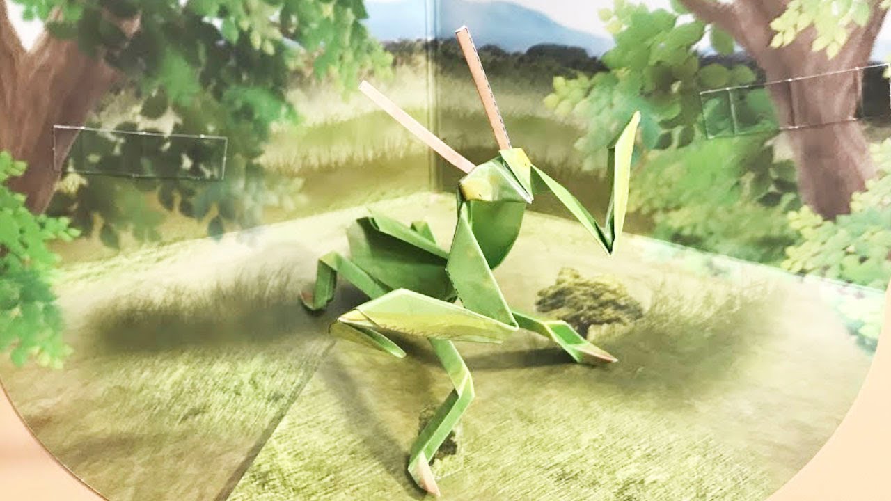 How To Make A Mantis 超リアル折り紙カマキリの折り方 Youtube