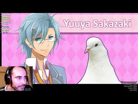 Прохождение и озвучивание  Hatoful Boyfriend Часть 1 u0022Голубки и охотаu0022 u0022полное прохождениеu0022