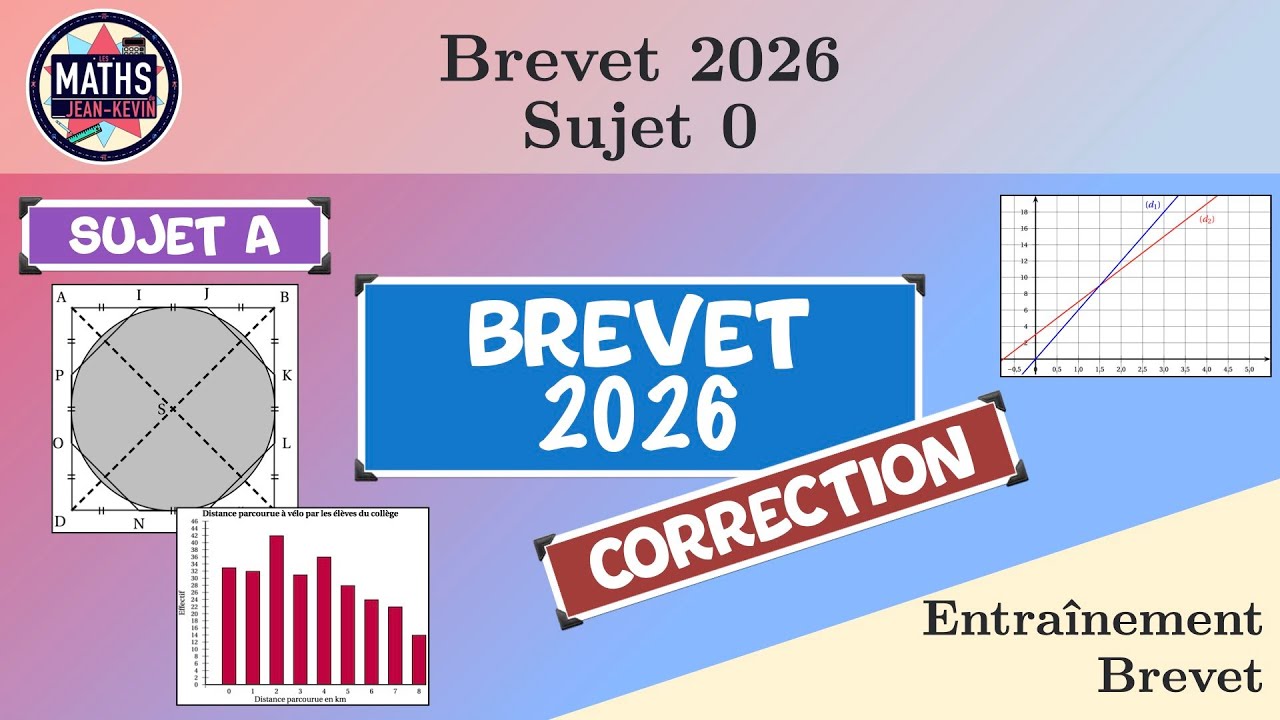 Brevet 2026 | Corrigé du sujet A