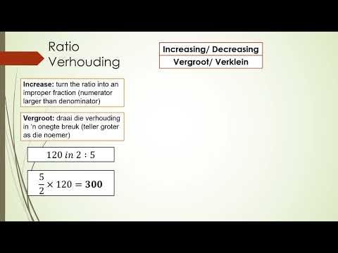 Ration increase and decrease