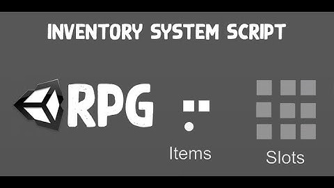 How to Use Unity 3D EventSystem To Make an EASY  Inventory System for RPG Games 2021