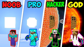 Minecraft NOOB vs PRO vs HACKER vs GOD : SUN BASE in Minecraft - Animation