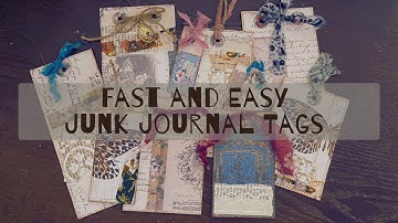 Quick and easy tags for your Junk Journal 🏷️ @rubyandpearlxo DT project.♥️