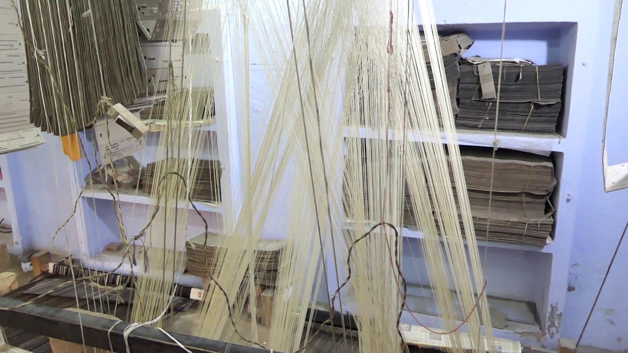 Varanasi Mehta Textile Silk Shop Weaving Machine YouTube