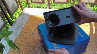 XIWBSY 46000Lumens Google TV Projector Portable Projector 4K Android 11.0 Daylight Projector 8K Vide